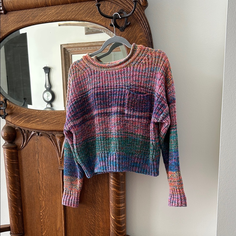 GAP Vibrant Striped Crew Neck Sweater
Length 19”